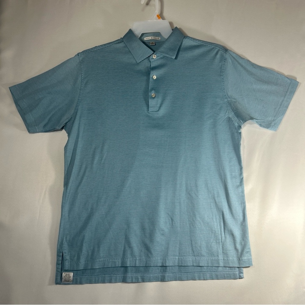 Men's Blue Peter Millar Polo Shirt medium